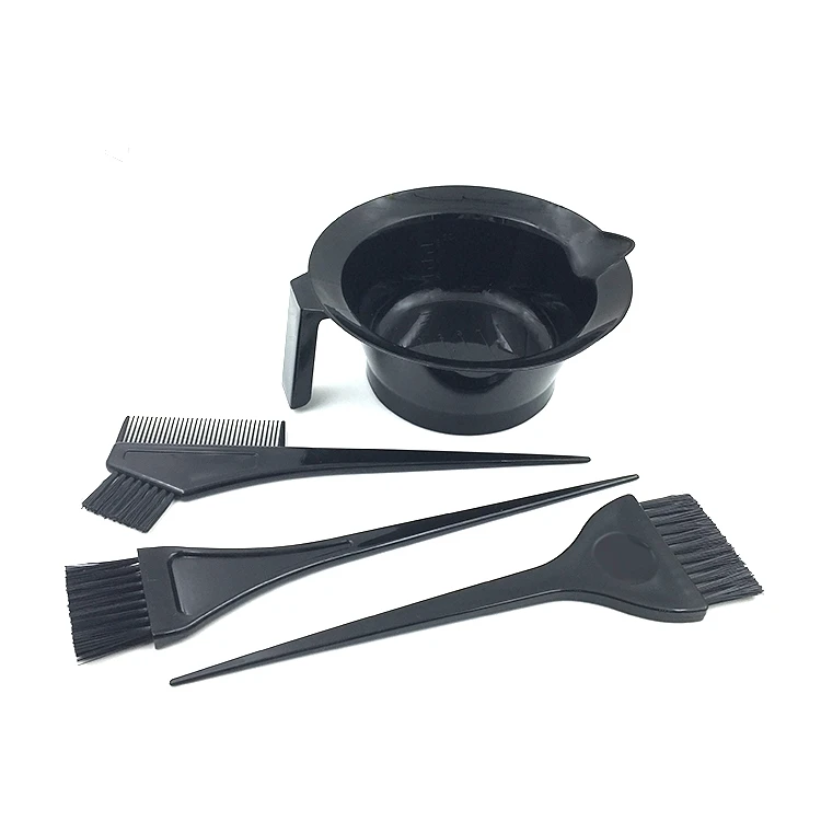 Plastic Dyeing mixing Bowl Brush Comb Set Hair Coloring Tools Kit