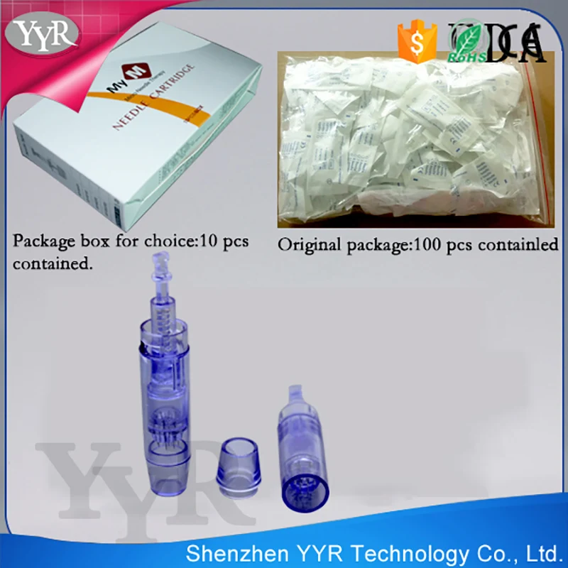 YYR оптовая продажа 1/3/7/9/12/24/36/42/nano/2D/3D/5D иглы для demapen Одноразовые Иглы для дермапена