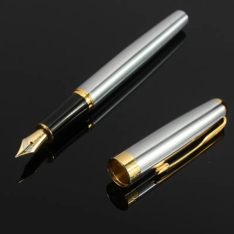 Luxury souvenir exquisite classic pen baoer 388 custom logo advertising high quality metal fountain pen