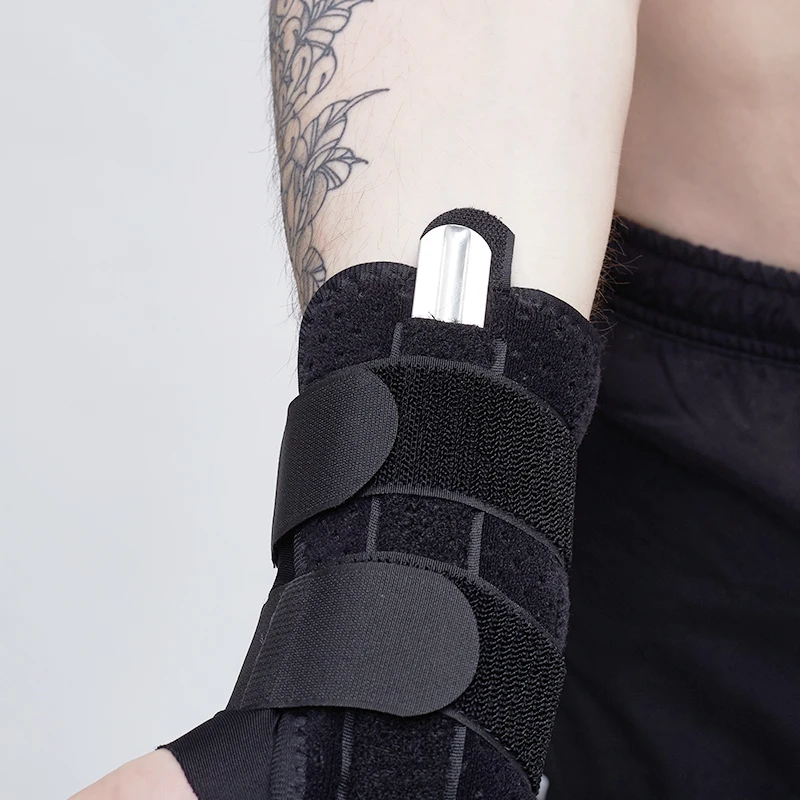 breathable Stabilizer Carpal Tunnel  Adjustable Sponge Comfortable Palm Wrist support band Protector Brace with hinge splint