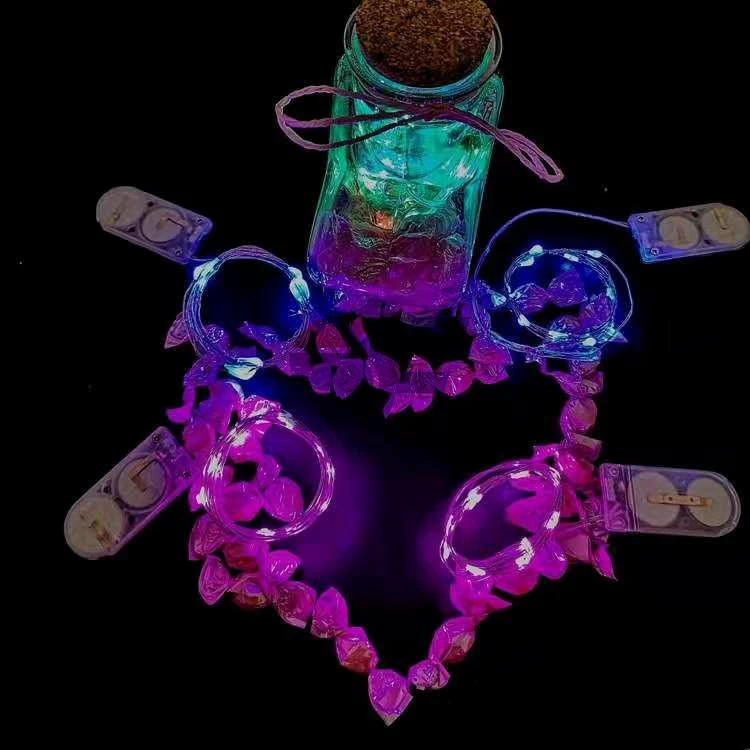 10/20/30 Leds Christmas Falling Star String 2032 Battery Power Colorful Self-flash  LED Fairy Led Lights