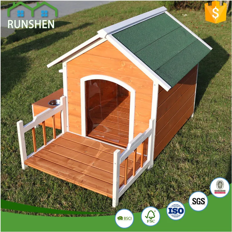 Flat And Waterproof Roof Customed Wooden Dog House