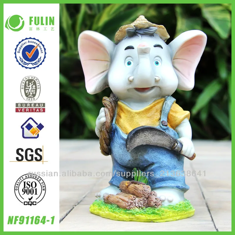 инновации, ручной работы polyresin слона satue