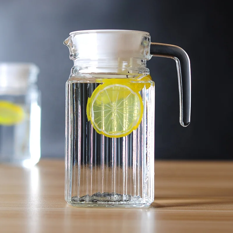 Wholesale 0.5L Glass Beer Jugs Water Pitcher with Lid