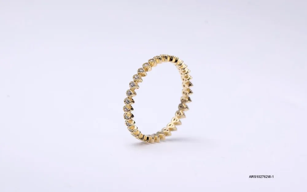 Fashion jewelry CZ ring gold moroccan wedding jewelry wholesale