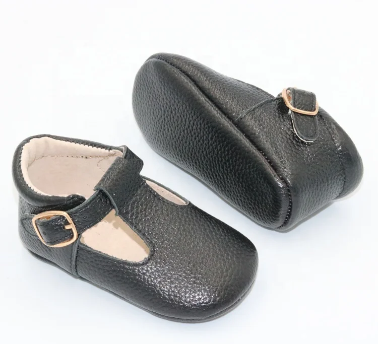 Mustard suede stud fasten t-bar kids baby boy crochet shoes moccasins