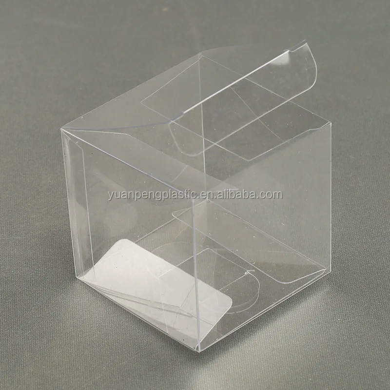 Small boxes plastic packaging for cake square clear PET plastic boxes with cardboard base
