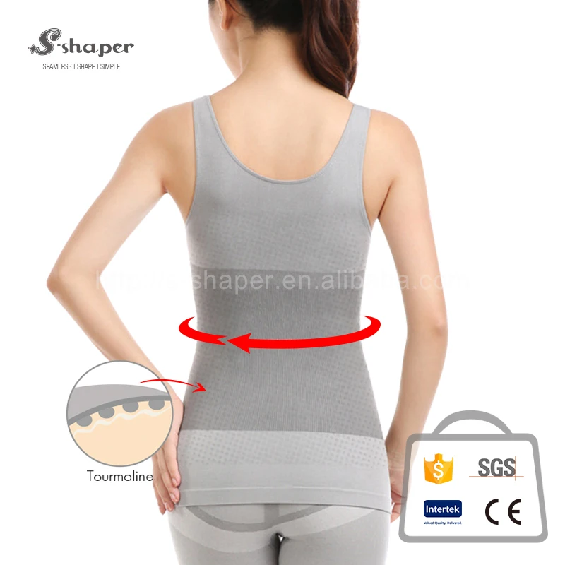S-SHAPER Formal Body Shaper Slim Woman Tourmaline Bamboo Tank Top