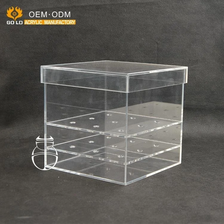 Display Case Acrylic Clear Acrylic Gift Packaging Box Acrylic Rose Box For Flower Roses Packing