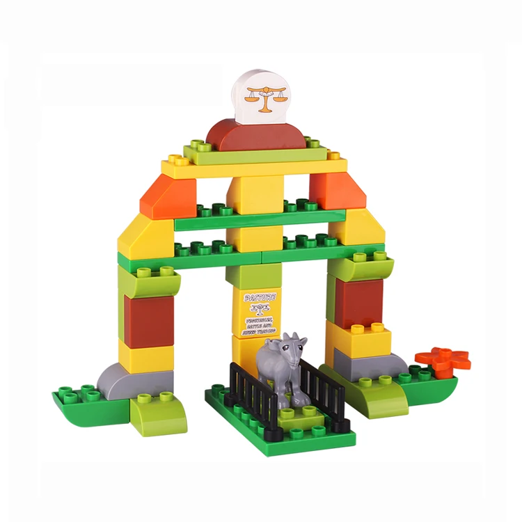 Preschool Early Learning Large Bricks Set Educational DIY Classic Construction Toy Plastic Building Blocks with Story