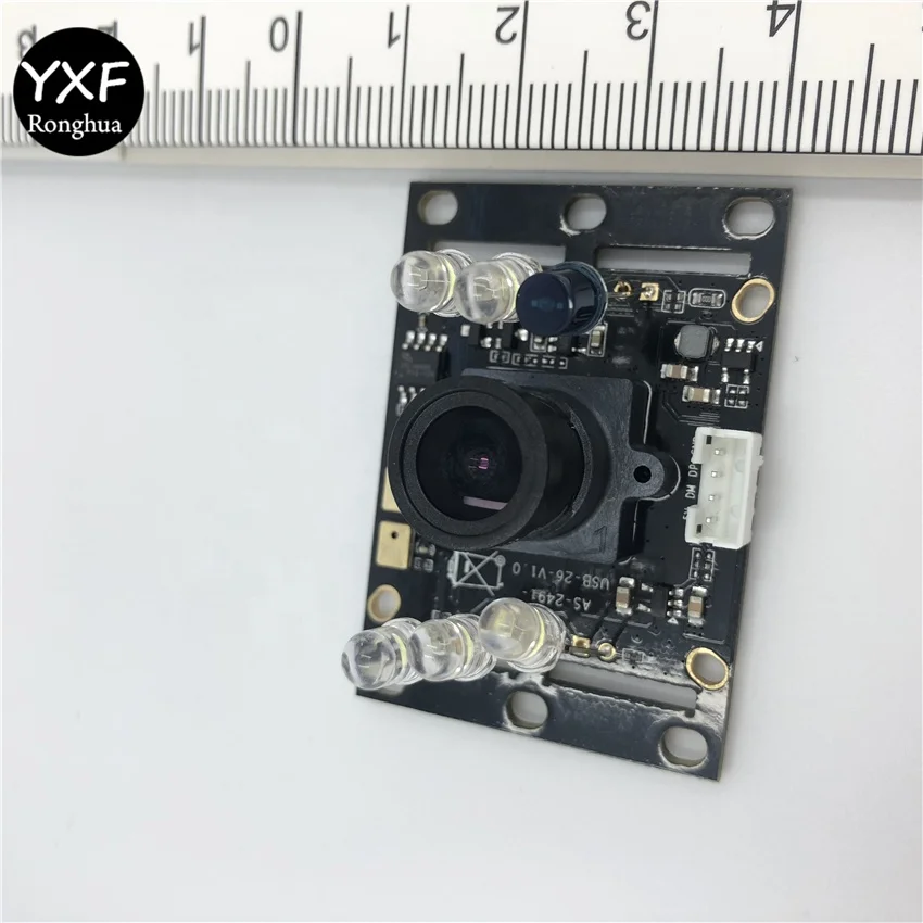 720P USB Camera Module H.264 GC1024 1MP 128 degree Wide Angle Lens CMOS MJPEG UVC HD  LED in board