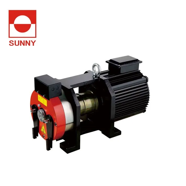 Permanent Magnet Synchronous elevator gearless traction machine| elevator traction motor