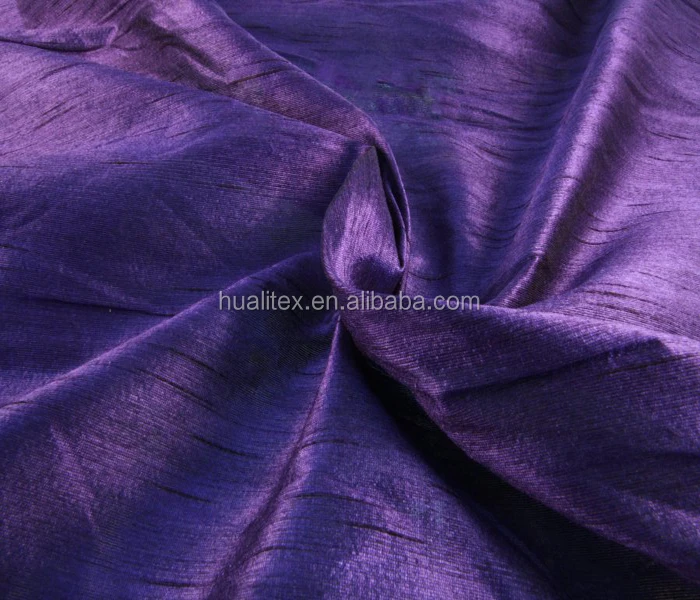 slub silk dupioni fabric for home textile curtain pillow fabric