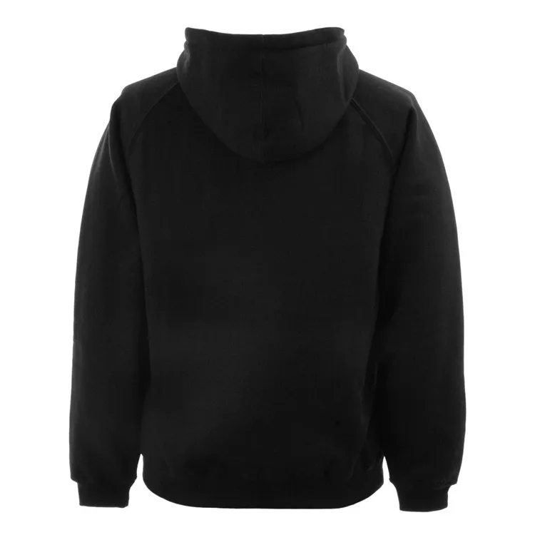 wholesale plain black hoodie/design your own hoodie/no zipper hoodie jacket