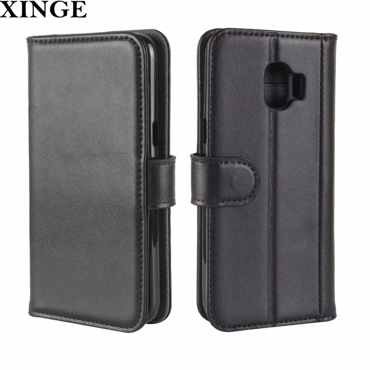 Отделения для карточек кожаный бумажник телефон чехол для Samsung J2 Pro 2018 для человека кожаный чехол для телефона