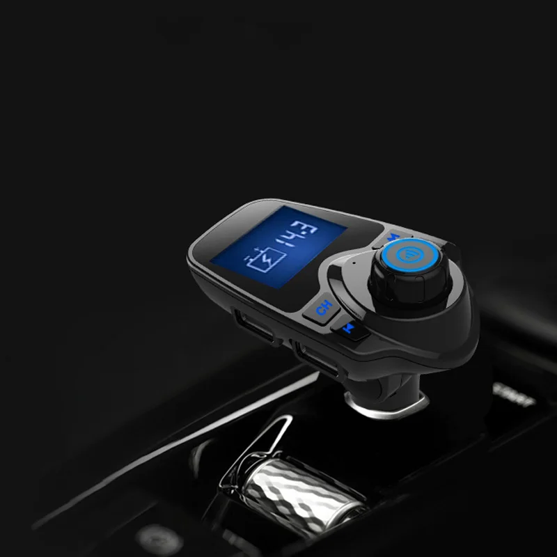 Hot T11 Blue tooth Handsfree Fm Transmitter Car Kit Wireless LCD Mp3 Player Modulator Radio Adapter USB TF Charger Flash Receive