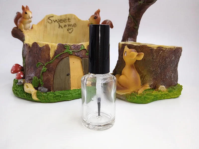 wholesale 5ml 10ml 15ml Glass Nail polish bottle,Clear Nail Oil bottle,Empty Glass bottle for nail polish