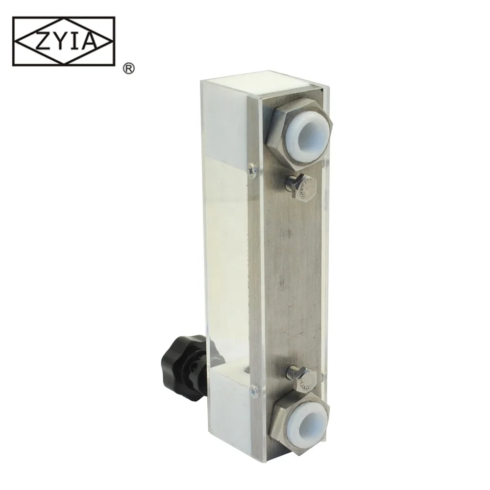 PTFE glass tube rotameter acid flow meter