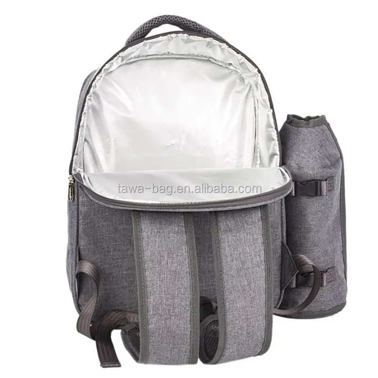 4 Person Picnic Bag with carrying handle/wine holder and backpack straps