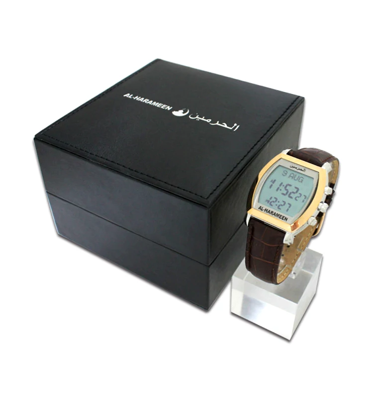 Оптовая продажа мужской пол и сигнал тревоги функция мусульманская молельная часы Мекки часы al harameen