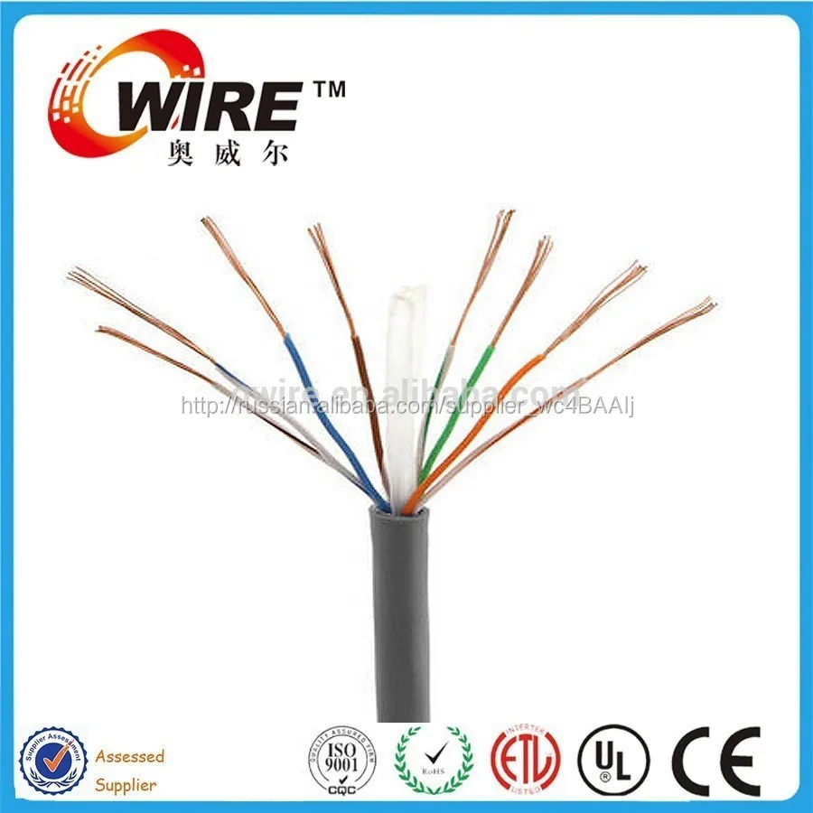 Оптовая продажа медный кабель цена за метр utp cat5e / cat6 кабель сделано в китае