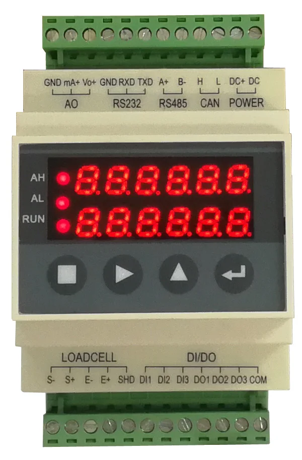 Digital Weight Indicator, Guide Rail Type Weighing Control Module With CANBUS