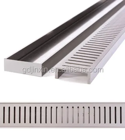 
Stainless steel linear floor drain / long shower drain grill 
