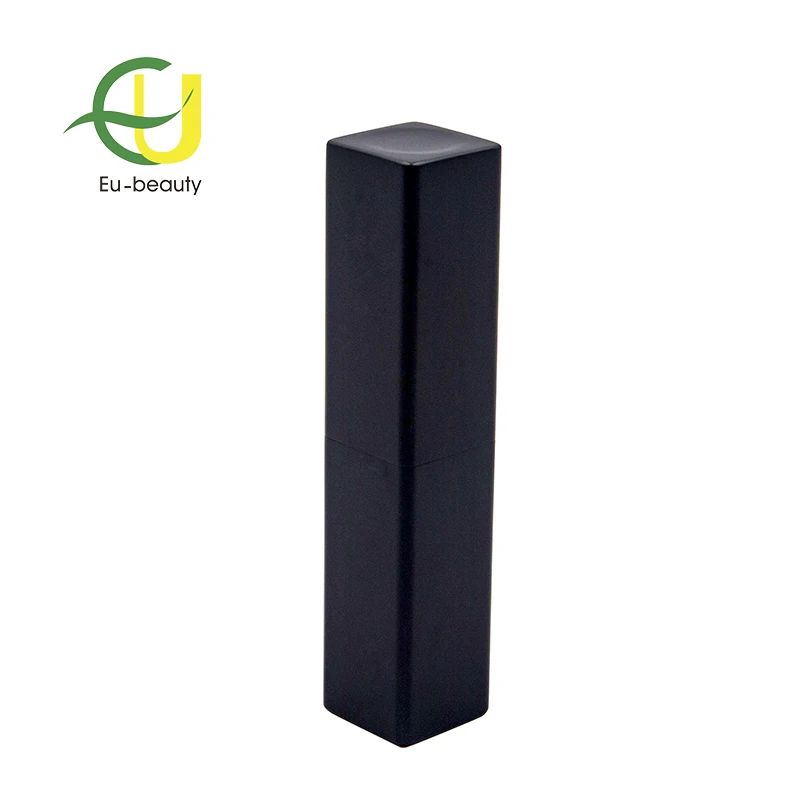 
High-grade black square magnet metal lipstick tube 