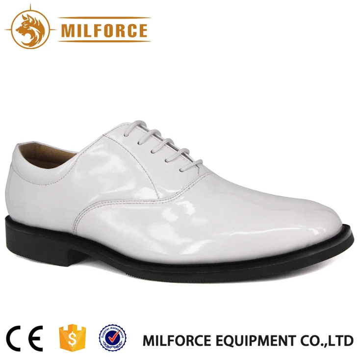 
Milforce military work dress men white classics genuine leather custom office shoe 
