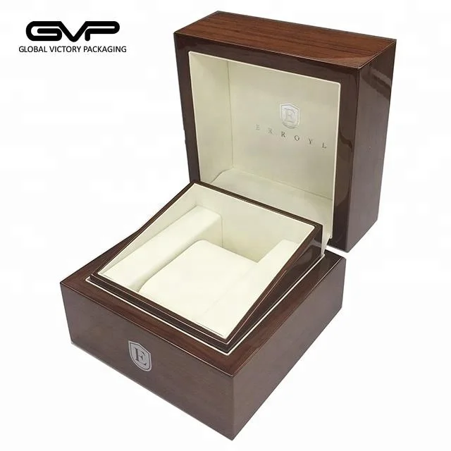 Прямая поставка с китайской фабрики Высококачественная деревянная коробка для часов и корпус ярким