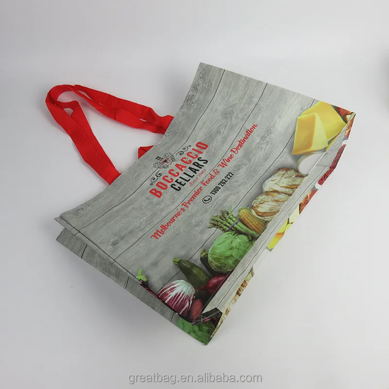 Reusable pp non woven laminated carrier shopping bags