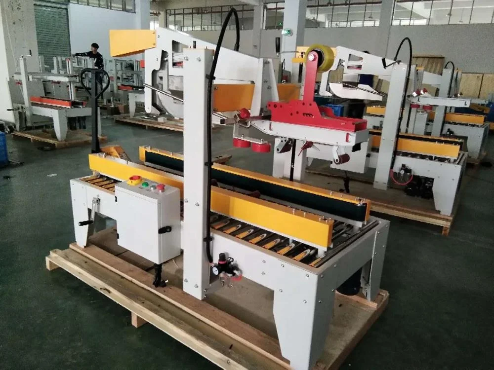 
FM-500A Factory Manufacturer Side Drive Auto Folding AdhesiveTape Carton Sealing Machine 