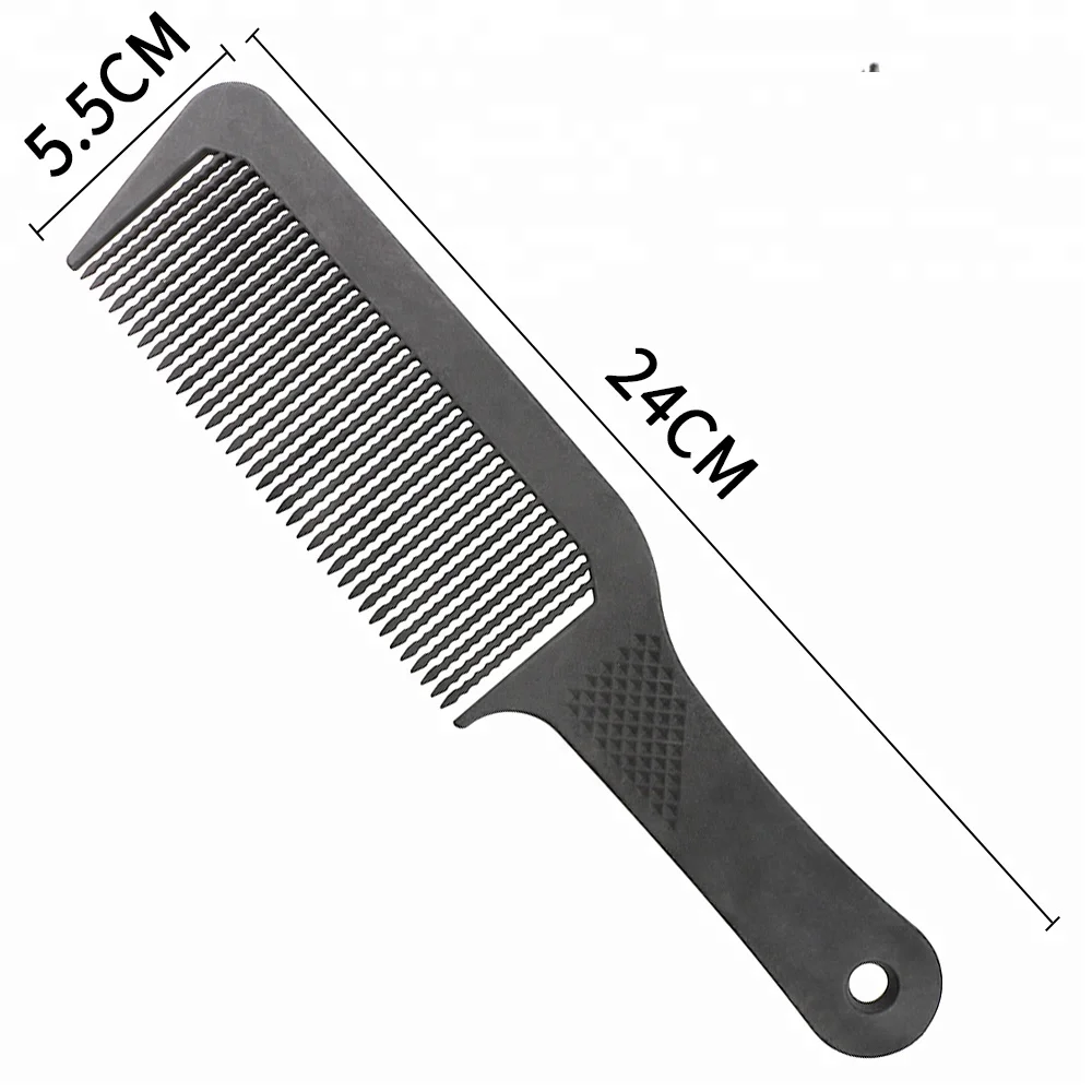 Unique Anti-staitc Salon Hairdressing Wave Tooth Flat Top Clipper Comb Barber Hair Cutting Comb