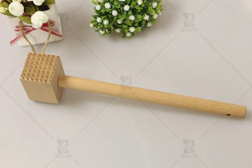 New design tenderizer wooden kitchen meat hammer