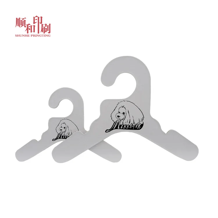 Custom thick cardboard black and white paper hanger for retailer