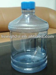 Plastic 5 gallon PC water bottle PET barrel  1 2 3 4 gallon 20liter