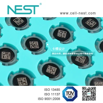 Plastic 9*9 Cryo Box for 4.0ml Cryogenic Vial