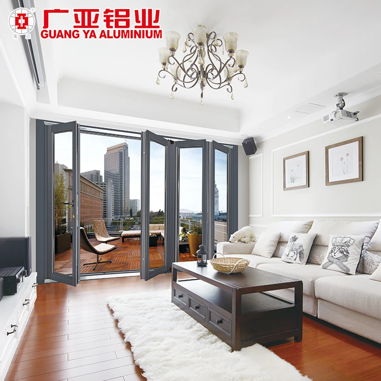 
aluminium sliding folding door, luxury hotel aluminum front door 