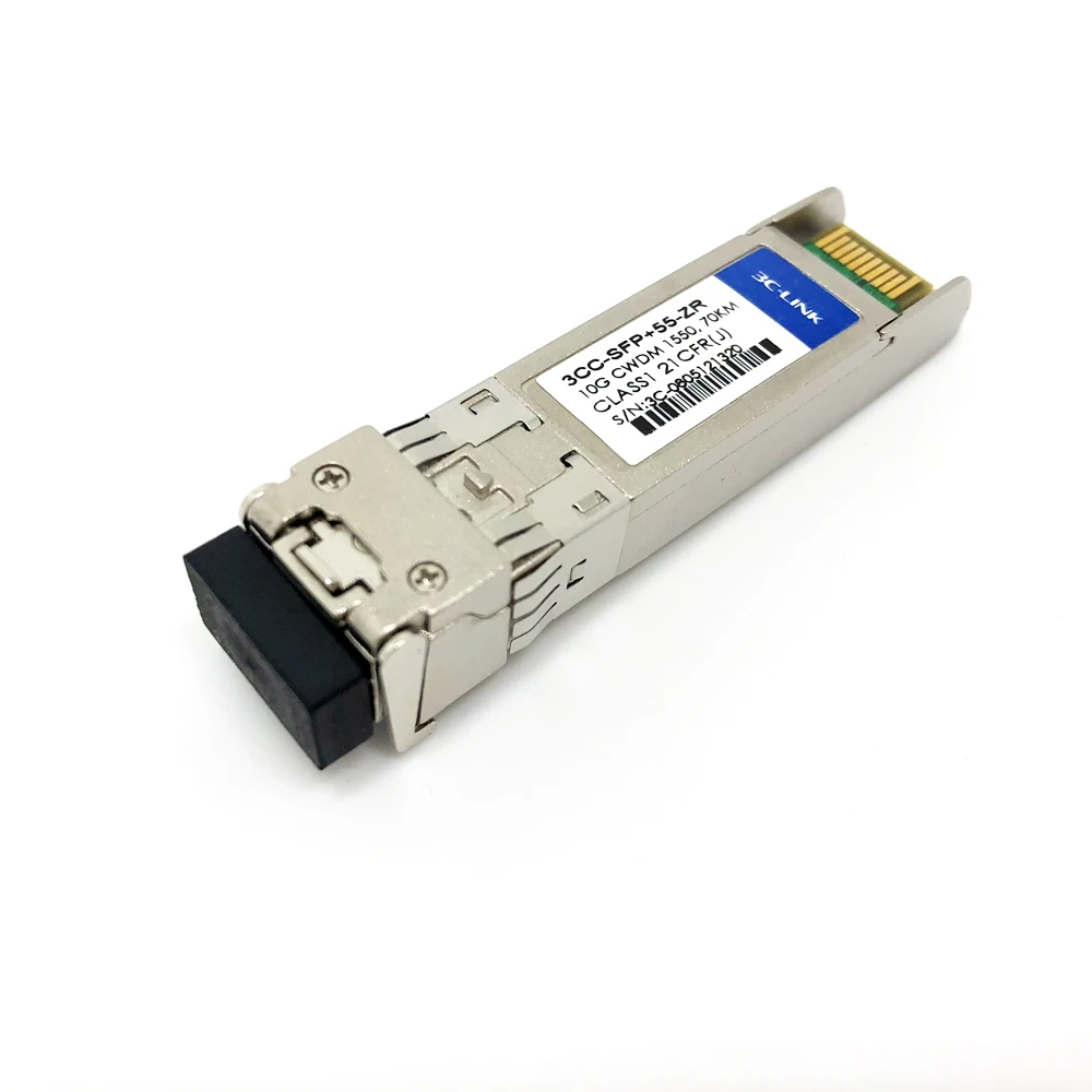 3C-LINK RoHS Compliant 10G SFP+Optical Module CWDM/DWDM 1270-1610nm Duplex LC  Connector 10G SFP Transceiver