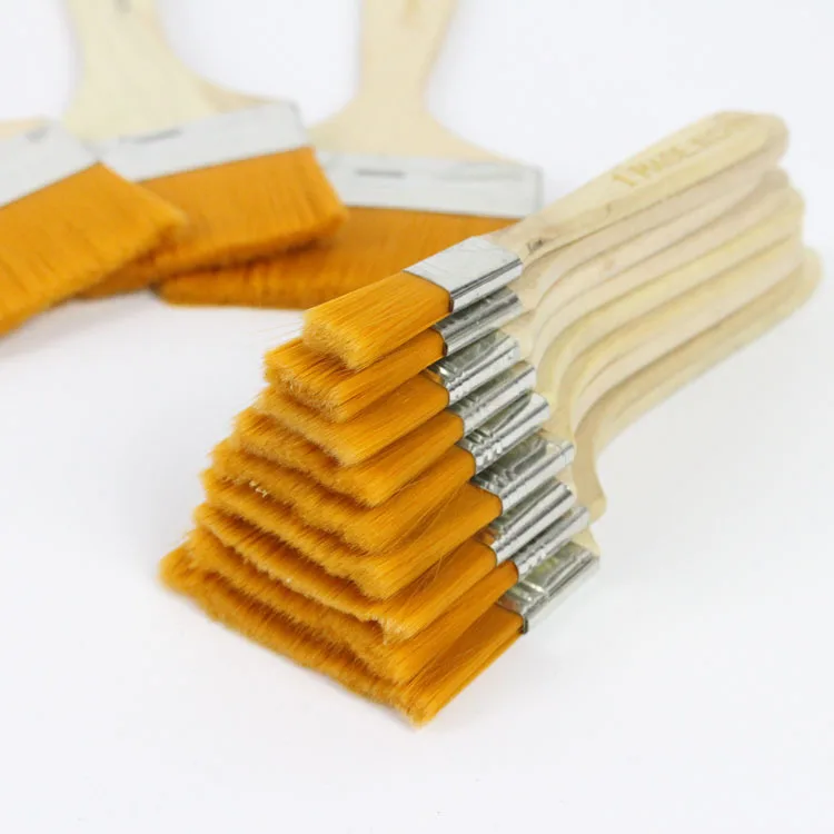 
Wholesale 12pcs acrylic paint brushes non-toxic art painting brush set with wooden handle 