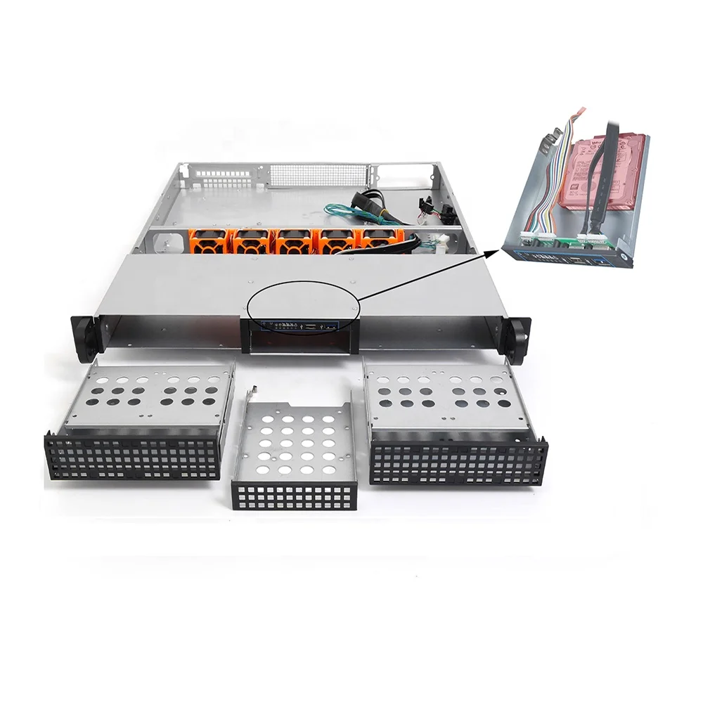 19 inch PC Computer Industrial Rack Mount Chassis Case Server  1U