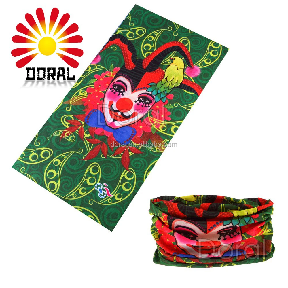 Best Selling High Quality Colorful Bandanas Sego Headtie ,Flower Headwear, Seamless Scarf Bandana