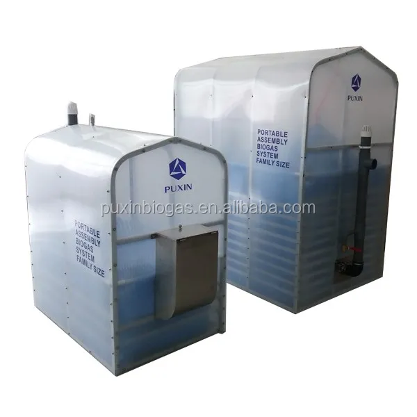 Puxin 3.4m3 family use assembly biogas plant