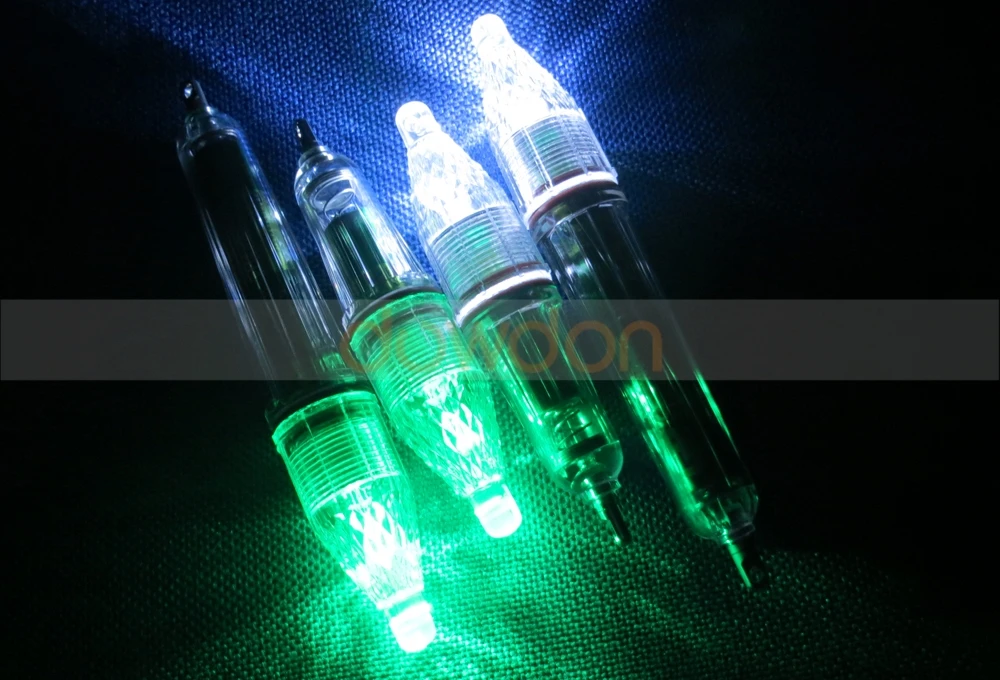 17 12cm Attract Fish Lure Lamp Green Led Fishing Float Light