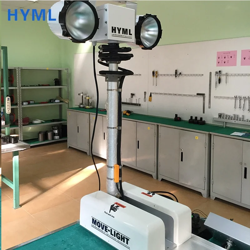 
vehicle roof-mounted telescoping light tower camera mast 