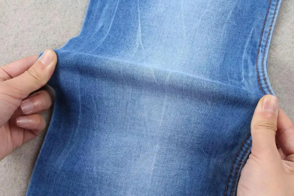 Cotton polyester spandex denim fabric for men jeans