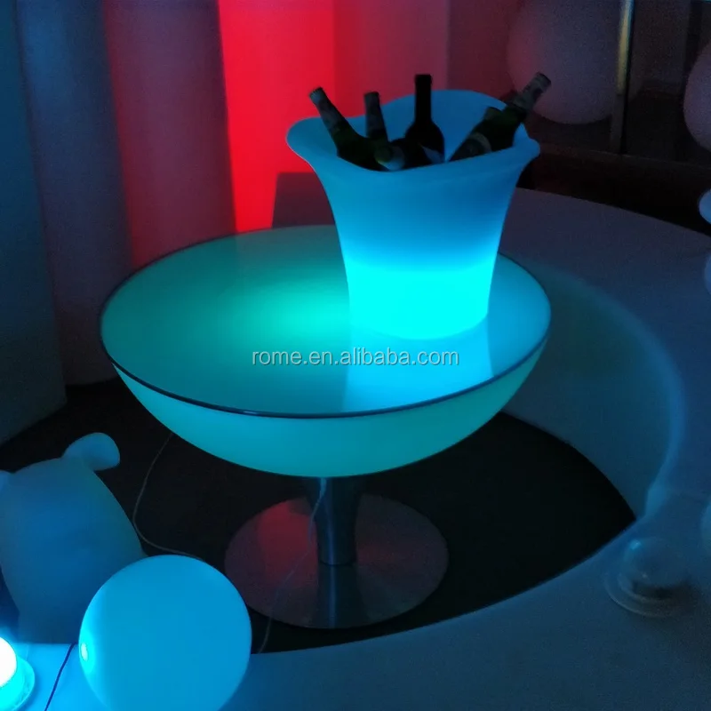 
Waterproof three horns large ice champagne bucket led beverage buckets 