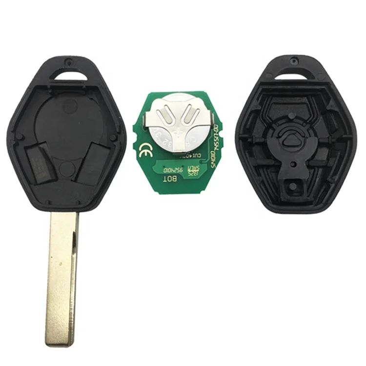 Keyless Entry Remote Control Car Key ID44 315 433 MHz Replacement for BMW LX8 FZV Z4 X 3 X5 E46 Series 3 5 Auto Smart Key