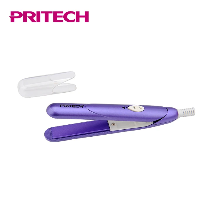 PRITECH пользовательский фиолетовый Электрический мини-утюжок глобальная красота Керамический выпрямитель для волос