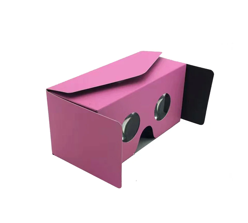 Модель конверта, картонные 3D очки виртуальной реальности, плоские картонные очки виртуальной реальности с логотипом